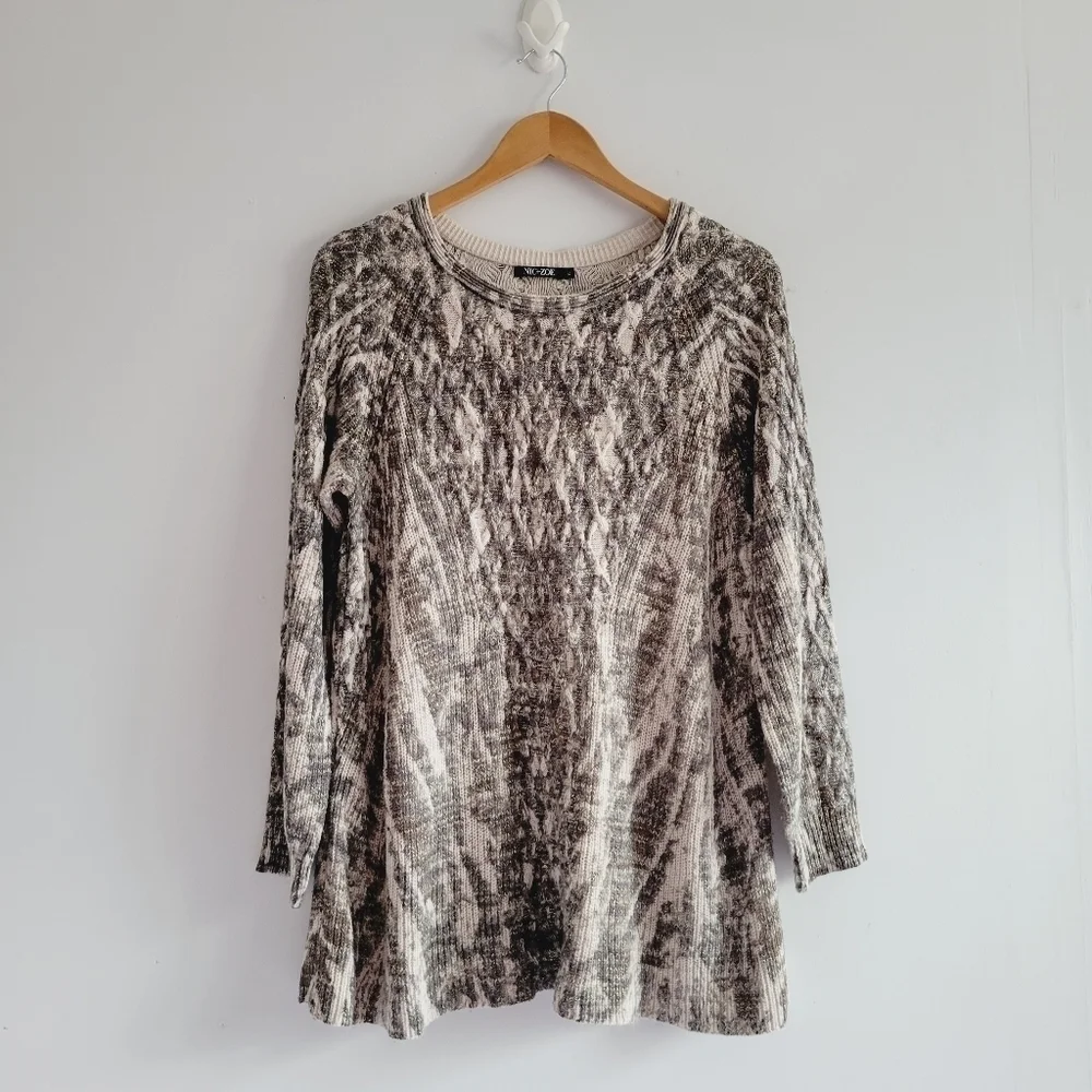 ☀️Nic+Zoe Camouflage Sweater